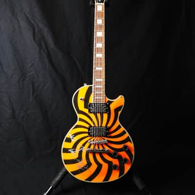 Epiphone Les Paul Custom Zakk Wylde Signature 2008 – Buzzsaw Orange, Signed, EMG ZW Set Limited BUZZSAW CHROME image 4