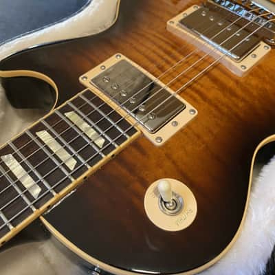 2008 Gibson Les Paul Standard Electric Guitar Std 60s Flame Top Desert Burst image 5