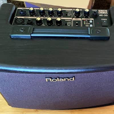 Roland AC-33 Acoustic Chorus acoustic guitar amplifier amp Good Condition image 2