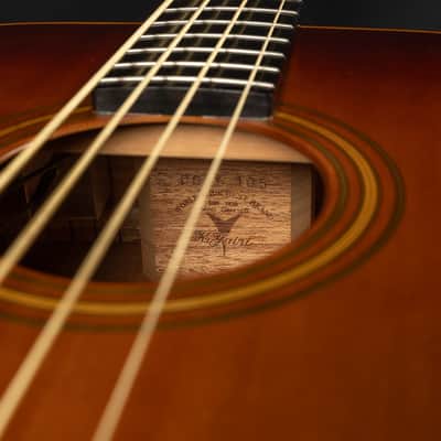 1994 K. Yairi YB-1B - Dark Brown Sunburst | Vintage 4-String Japan Acoustic Bass Pickup | OHSC image 19