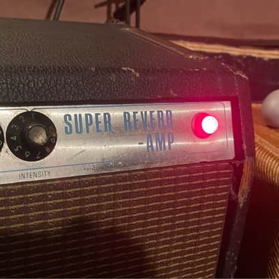 Fender Super Reverb 2-Channel 40-Watt 4x10" Guitar Combo 1963 - 1967 - Black Panel image 3