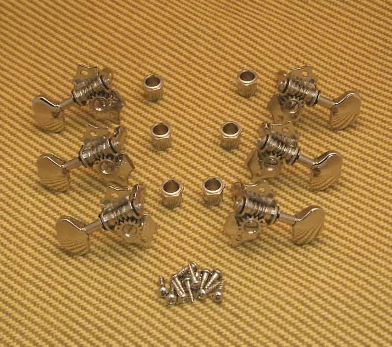 Gotoh 3L+3R Gotoh SE700-06M Butterbean Acoustic Guitar Tuners. Nickel Finish. image 1