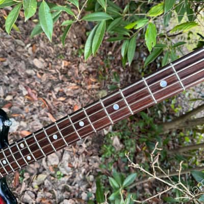 Immagine 1967 Ampeg AEB-1 - Electric Scroll Bass - Black/Red Sunburst - #609 of 750 - OHSC - 5