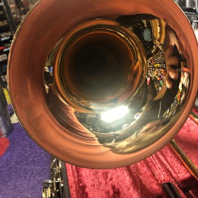 Yamaha YSL-882GO Xeno Open Wrap Trombone 2010s - Lacquered Brass image 8