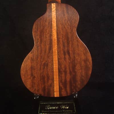 Handmade Concert Ukulele, Solid Taiwania, Mahogany, Abalone Inlay, Soft-bag, Bruce Wei UKB15-2007 image 5
