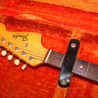 Fender Duo Sonic II 1964 Brazilian Rosewood Pre CBS Olympic White Original Fender hard case image 19