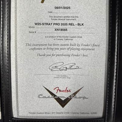 Fender Custom Shop W25 Stratocaster 2025 Pro Relic COA 60's Vibe Big Headstock Dark Rosewood Board (235) image 7