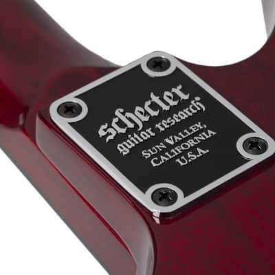 Schecter Synyster Standard Plus Electric Guitar - Transparent Deep Red image 8