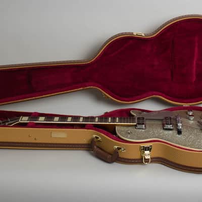 Gretsch PX 6129 Silver Jet Solid Body Electric Guitar (1955), ser. #16378, tweed hard shell case. image 10