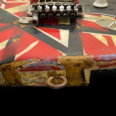EVH Striped Series Guitar with the Frankenstrat mod Frankenstien like EVH 2018-2019 Black & Red, Whi image 8