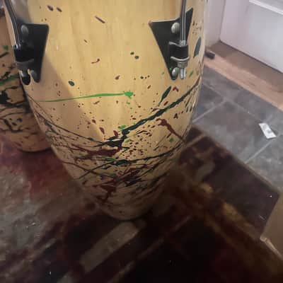 Latin Percussion Aspire - Wood with custom paint splatter image 3