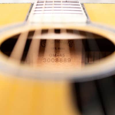 Martin OM-45 Acoustic Guitar with Hardshell Case image 16