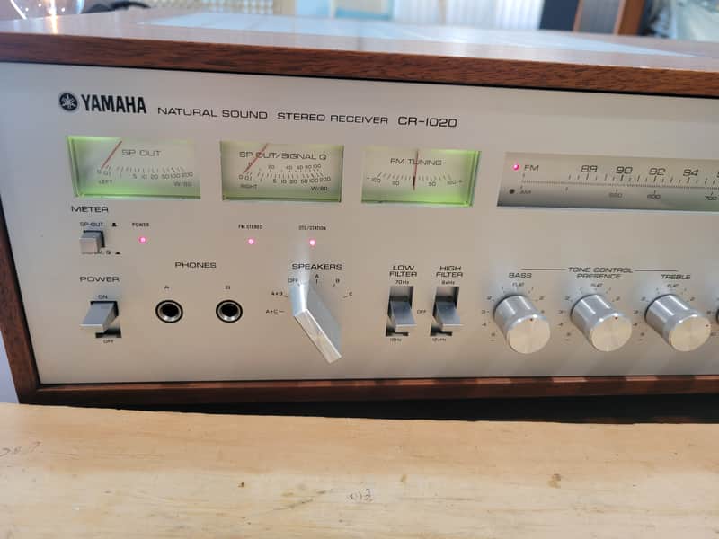 Yamaha CR-1020 Receiver New Capacitors, Relay, LED's + More