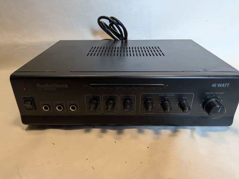 Radio Shack 32-2054 PA Mic Mixer Amp Amplifier imagen 1