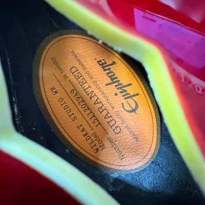 Epiphone Wildkat Studio Flame Top Semi Hollow P90s 2015 w/OHSC image 25