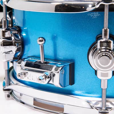 DWe Side Snare Bundle, Laser Blue Metallic Lacquer, 5x10" image 9