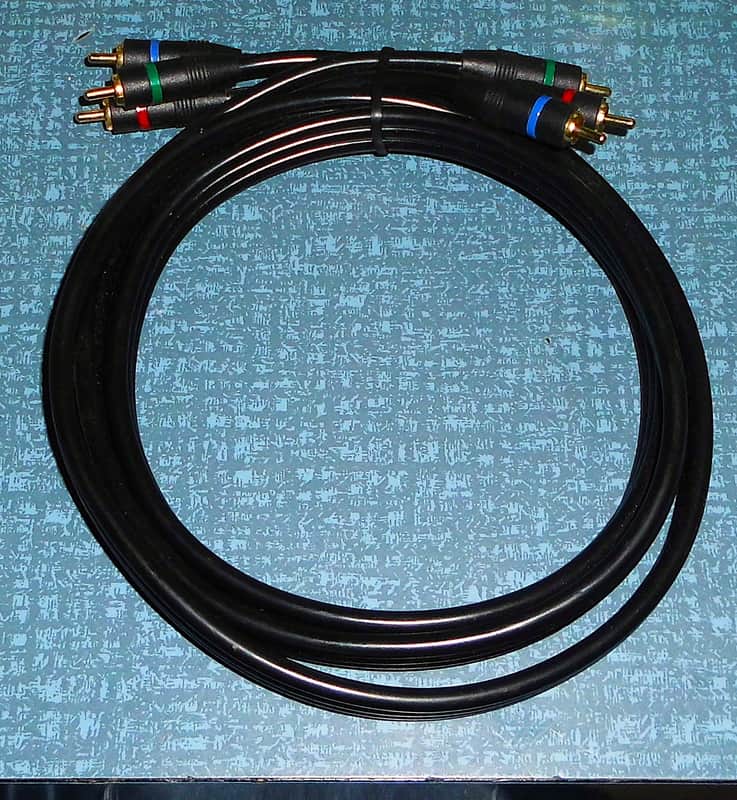 High-End Audio-Video AV Kabel ~ ca. 1,5m lang ~ 2x3RCA/cinch ~ GOLD-plated wie NEU image 1