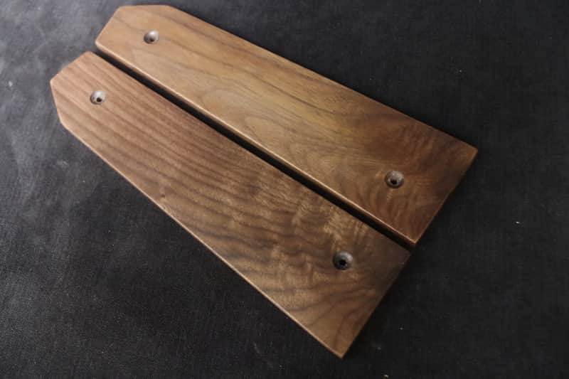 Korg Microkorg Synthesizer Wooden Ends Side Panels Walnut Wood image 1