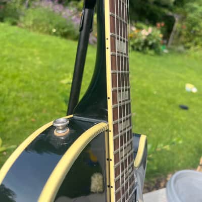 Vintage Black Beauty LP John Sykes Signature Fresher FL550 Greco K*ller? Made in Japan, 1984. image 6