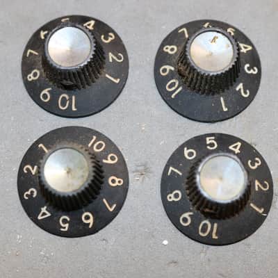 Vintage Original 1964 Fender Blackface Amp Control Knobs - Lot of 4 image 1