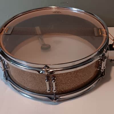 Unique Vintage Snare 14" x 5" Tromsa beech shell re rings / all new hardware Jazz 60s - Sparkle image 13