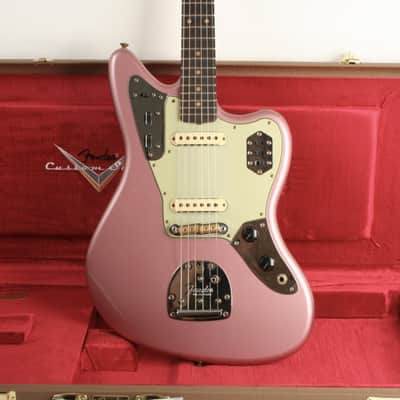 Fender Custom Shop 1964 Jaguar Journeyman Relic 3A Rosewood Fingerboard Faded Aged Burgundy Mist Metallic CZ585064 image 1