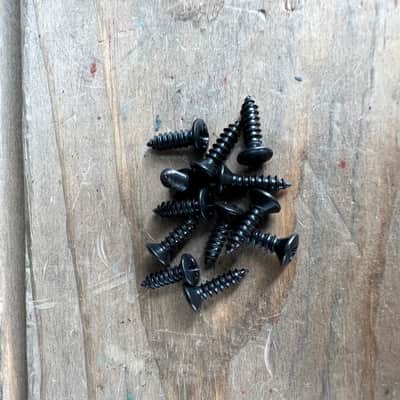 Pickguard Screws SMALL Black (Pack Of 13)   [U10]