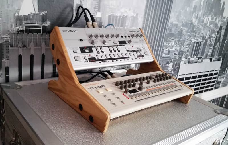 Roland Boutique Solid Oak Dual Stand MK2 from Synths And Wood image 1