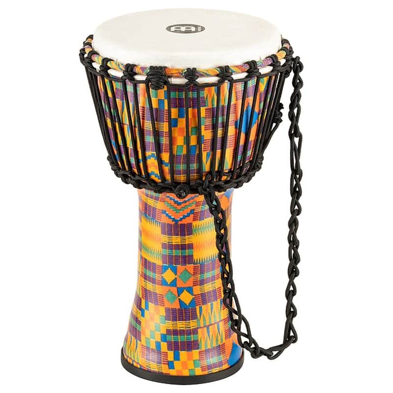 MEINL PADJ2-S-F (Synthetik Fell) Travel African Djembe 8 Zoll kenyan quilt image 1