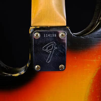 Used Fender 1965 Jazz Bass - 3 Color Sunburst image 11
