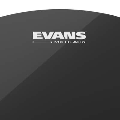 Evans MX Black Marching Tenor Drum Head, 13 Inch image 2