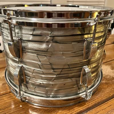 Vintage Ludwig No. 942 Classic 8x12" Rack Tom (3-Ply) w/ Pointed Blue/Olive Badge 1970’s Sky Blue Pearl image 5
