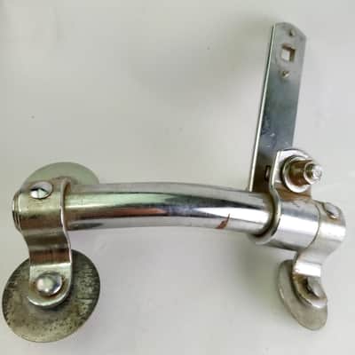*Slingerland Rail Mount Parts 4-Hole 2 1/4"x5 1/8" Chrome Bass Drum-Tom Holder image 1