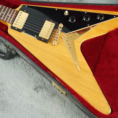 1983 Gibson Flying V Heritage Reissue, Korina + OHSC image 5