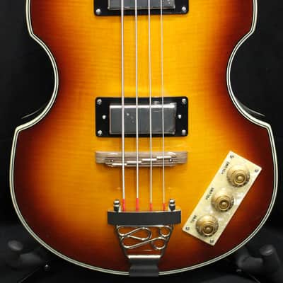 2024 Epiphone Viola Bass 4 String Electric Hollowbody Bass Guitar Vintage Sunburst 7lbs 2oz image 1