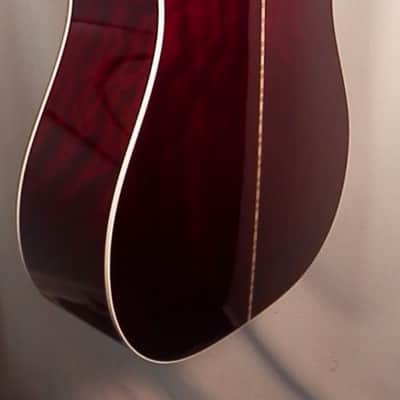 Takamine JJ325SRC John Jorgenson 6-string Dreadnought Cutaway Acoustic Electric Gloss Red Stain with case NEW image 8