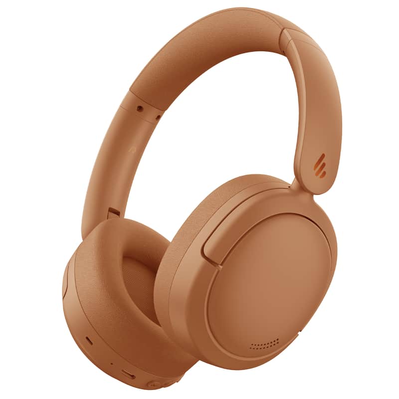 Edifier V80 Hybrid Active Noise Cancelling Bluetooth Headphones, Brown image 1