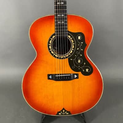 Hofner Höfner Westerngitarre Jumbo Mod 496 sunburst TOP ZUSTAND Case 1970 - 1978 sunburst image 1