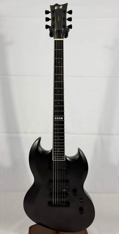 ESP E-II Viper Baritone Electric Guitar W/ OHSC 2017 - Charcoal Metallic Satin image 1