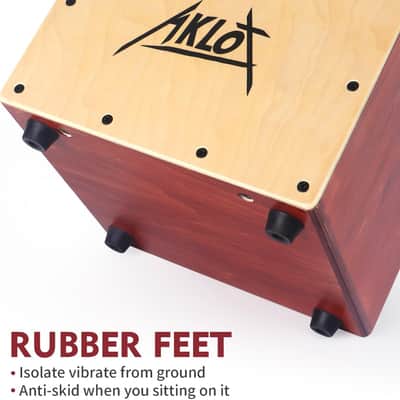 12" Cajon Box Drum Wooden Percussion Box with Gig Bag image 4