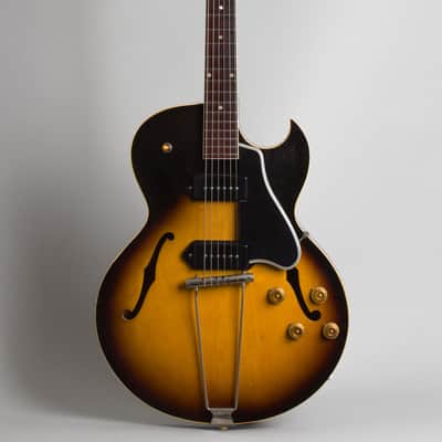 Gibson ES-225TD Thinline Hollow Body Electric Guitar (1956), ser. #V8739-7, black hard shell case. image 1