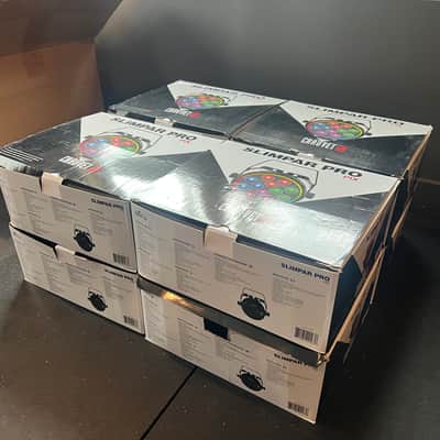 (8)Chauvet SlimPAR Pro Pix Hex-Color DMX RGBAW+UV Par Wash Light Fixtures image 16