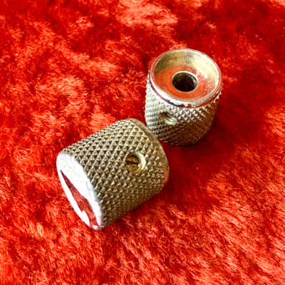 Fender Telecaster knobs c 1970 - Chrome aluminum COA precision bass original vintage USA