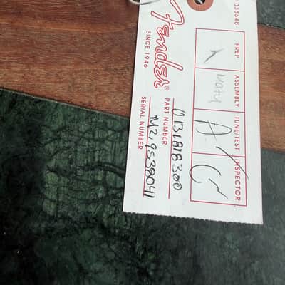 Fender Roadworn 60’s Jazz bass hang tag and Owner’s manual 2010 image 2