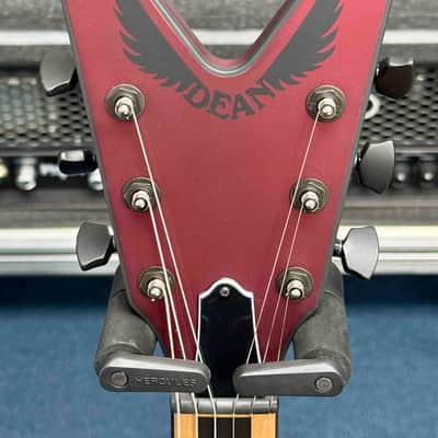 Dean Guitars - USA - AAA - V - 2022 NAMM Prototype - Metallic Red Satin Finish - Mahogany Body - Maple Neck and Fretboard - DMT USA Pickups - Black Hardware - OHSC - Call for Best Price !!! image 6
