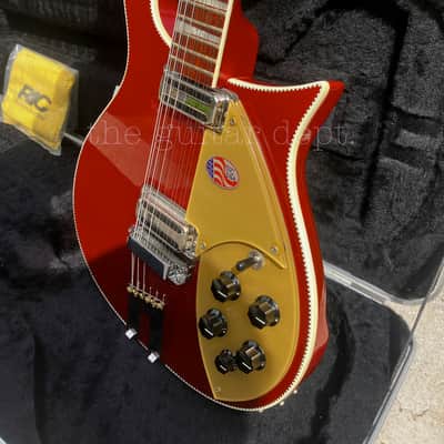 ♚UNDER THE BED♚MEGA RARE!!♚ 2013 RICKENBACKER 660-12 String♚RUBY RED METALLIC !♚7.6K TOASTERS♚360 image 13