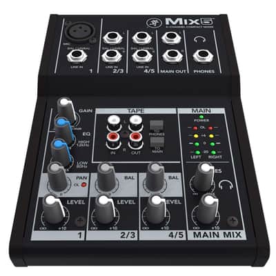 Mackie Mix5 5-Channel Line Home Studio Compact DJ Mixer image 8