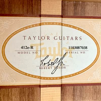 Taylor 412e-R LH Lefty 2017 Natural image 18