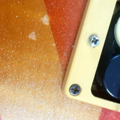 Hamer Special 1982 unique & rare union jack glitter & sparkle relic cherry & orange image 14