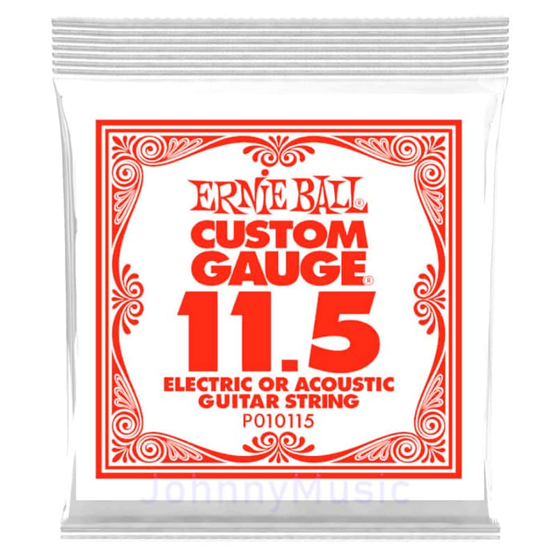 .0115 Custom Gauge Plain Steel String For Electric Or Acoustic Guitar Strings Specially Tempered High Carbon Tin Plated - The Slinky Standard! image 1